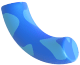 Element bleu 3D